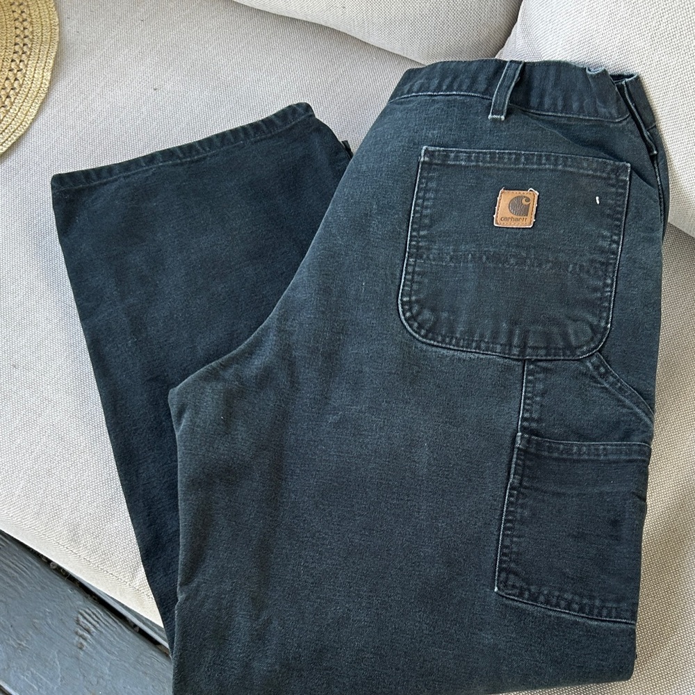 Carhartt Dungaree Fit Vintage Men's Hunter Green Utility pants 38 / 30